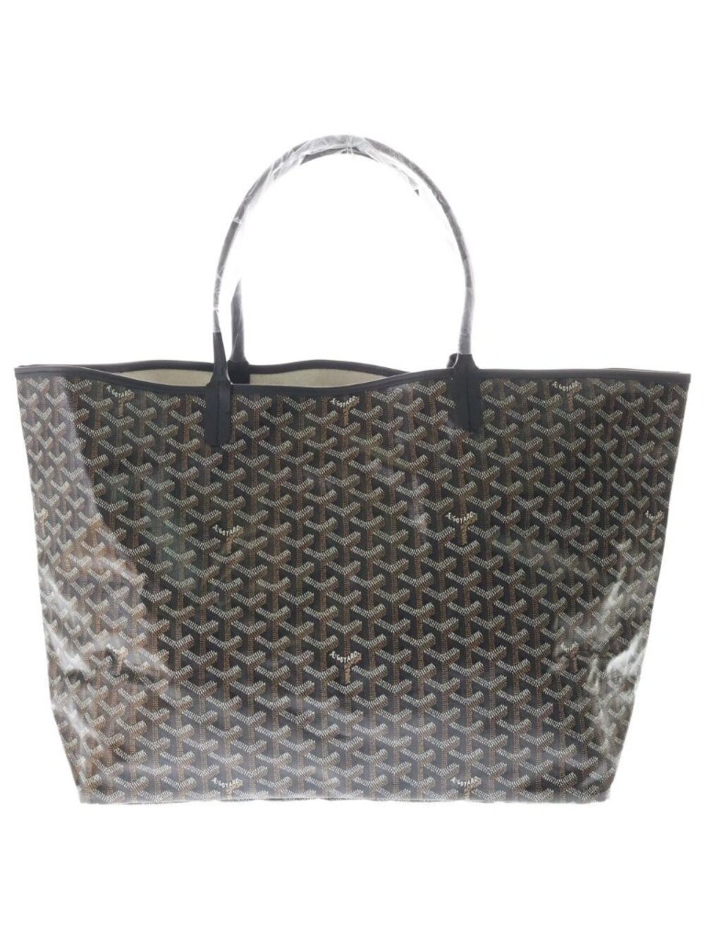 Goyard Saint Louis GM Tote Back Leather Brown Black - Picture 2 of 8